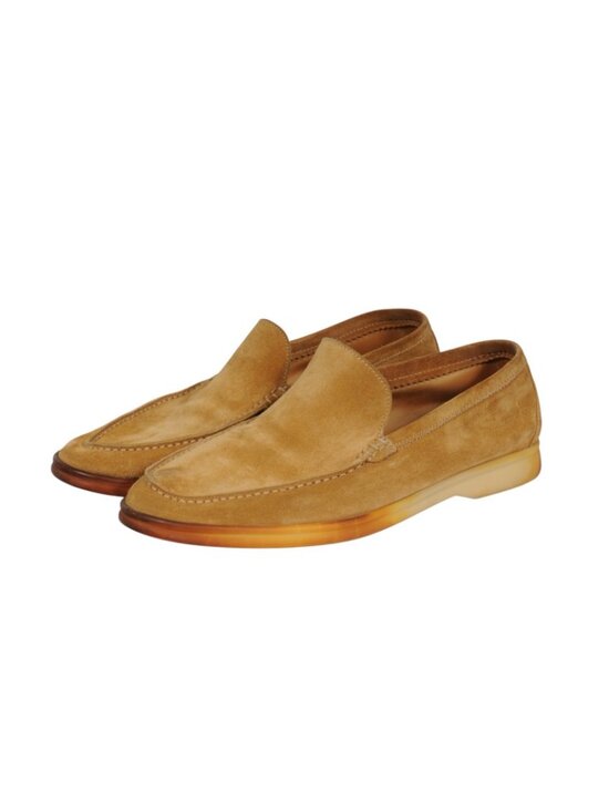 Loro Piana Summer Walk Size US8.5 EU41.5 Brown Tan Suede Slip On Loafer main image 9